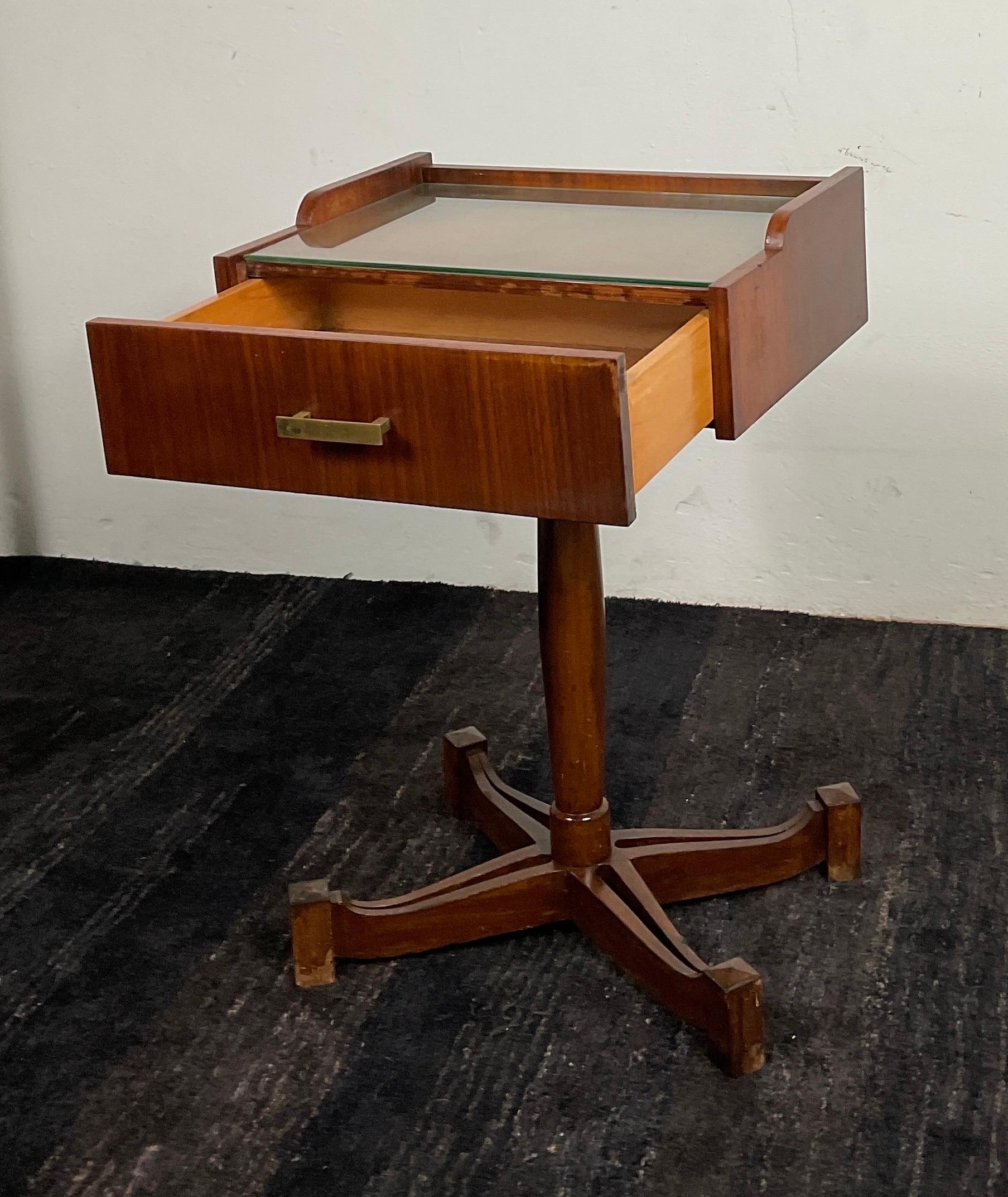 Wooden Nightstand Sc 50 Model by Carlo Salocchi for Sormani 60's, Italy For Sale 1