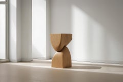 Comodino in legno Socle No120, design minimalista contemporaneo di Joel Escalona