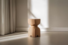 Wooden Nightstand Socle No56, Solid Wood Design by Joel Escalona