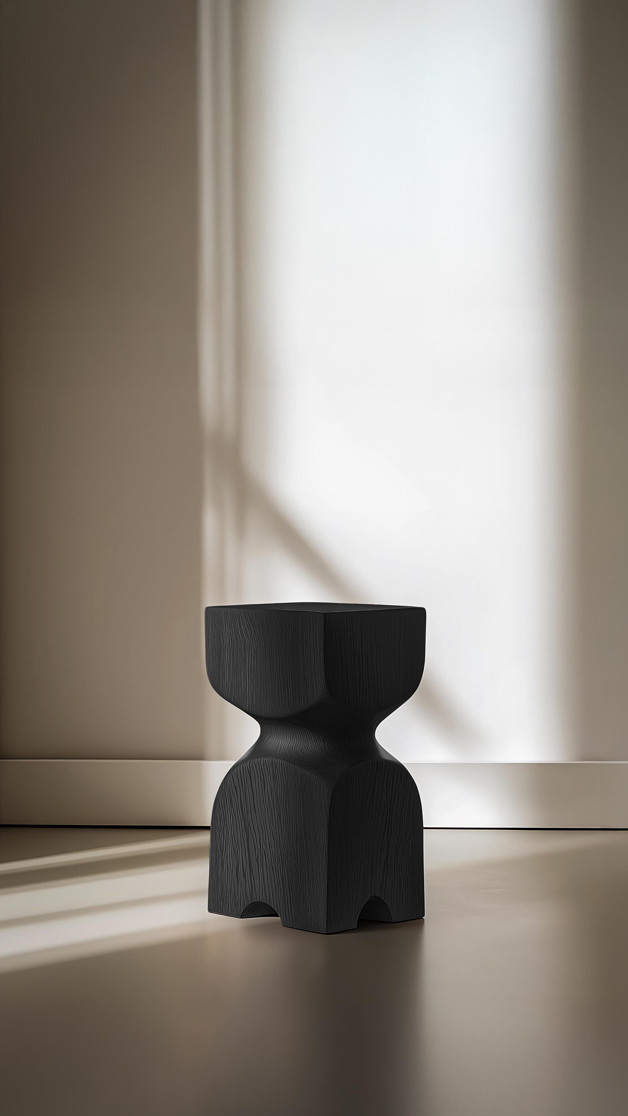 Wooden Nightstand Socle No56, Solid Wood Design by Joel Escalona In New Condition For Sale In Ciudad de México, CDMX