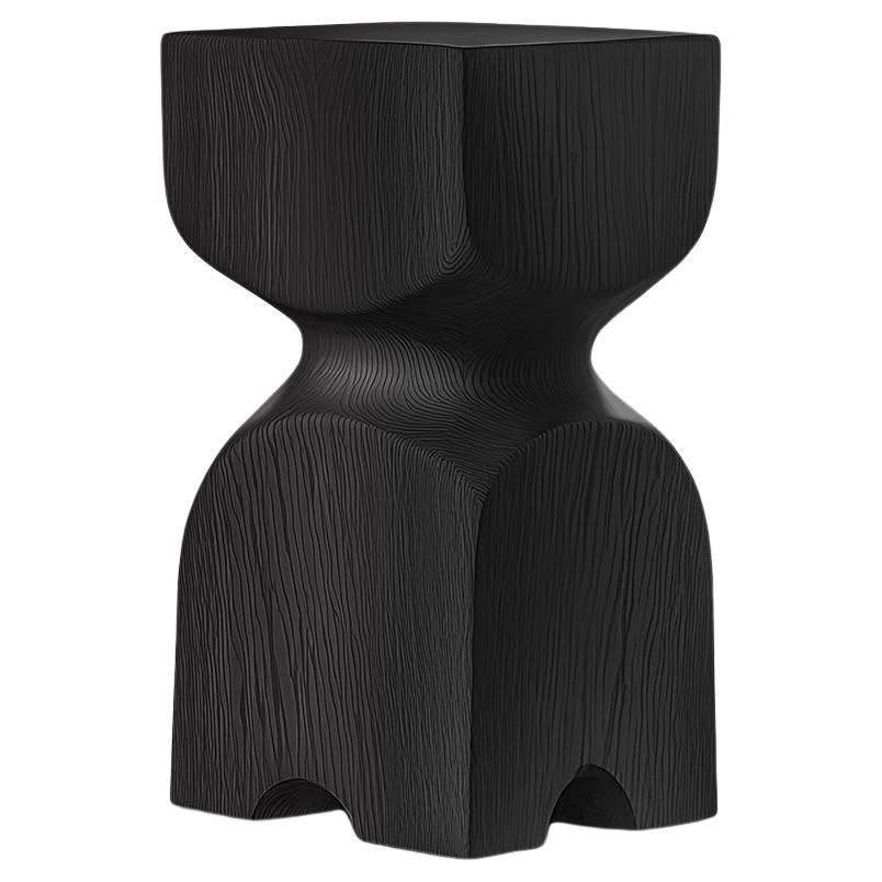 Wooden Nightstand Socle No56, Solid Wood Design by Joel Escalona For Sale