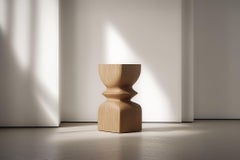 Wooden Nightstand Socle No98, Modern Interior Design by Joel Escalona