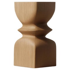 Wooden Nightstand Socle No98, Modern Interior Design by Joel Escalona