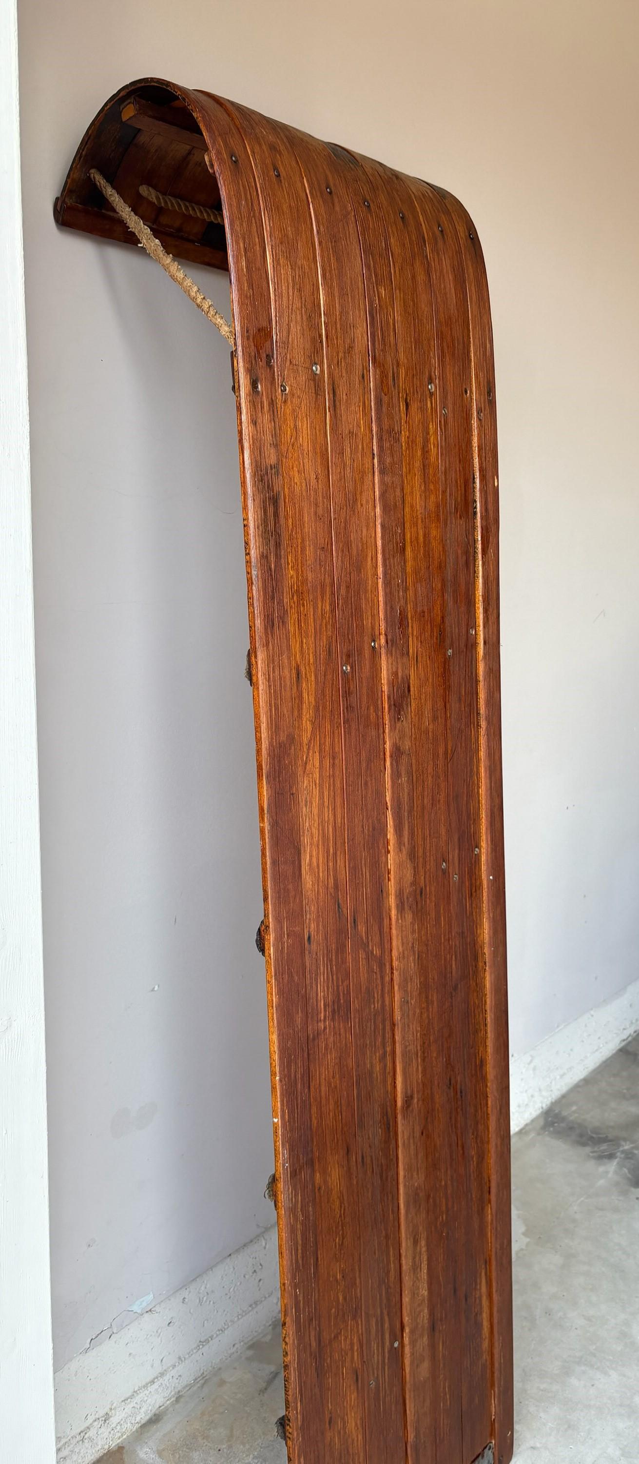 American Wooden Northland Tobaggan Company For Sale