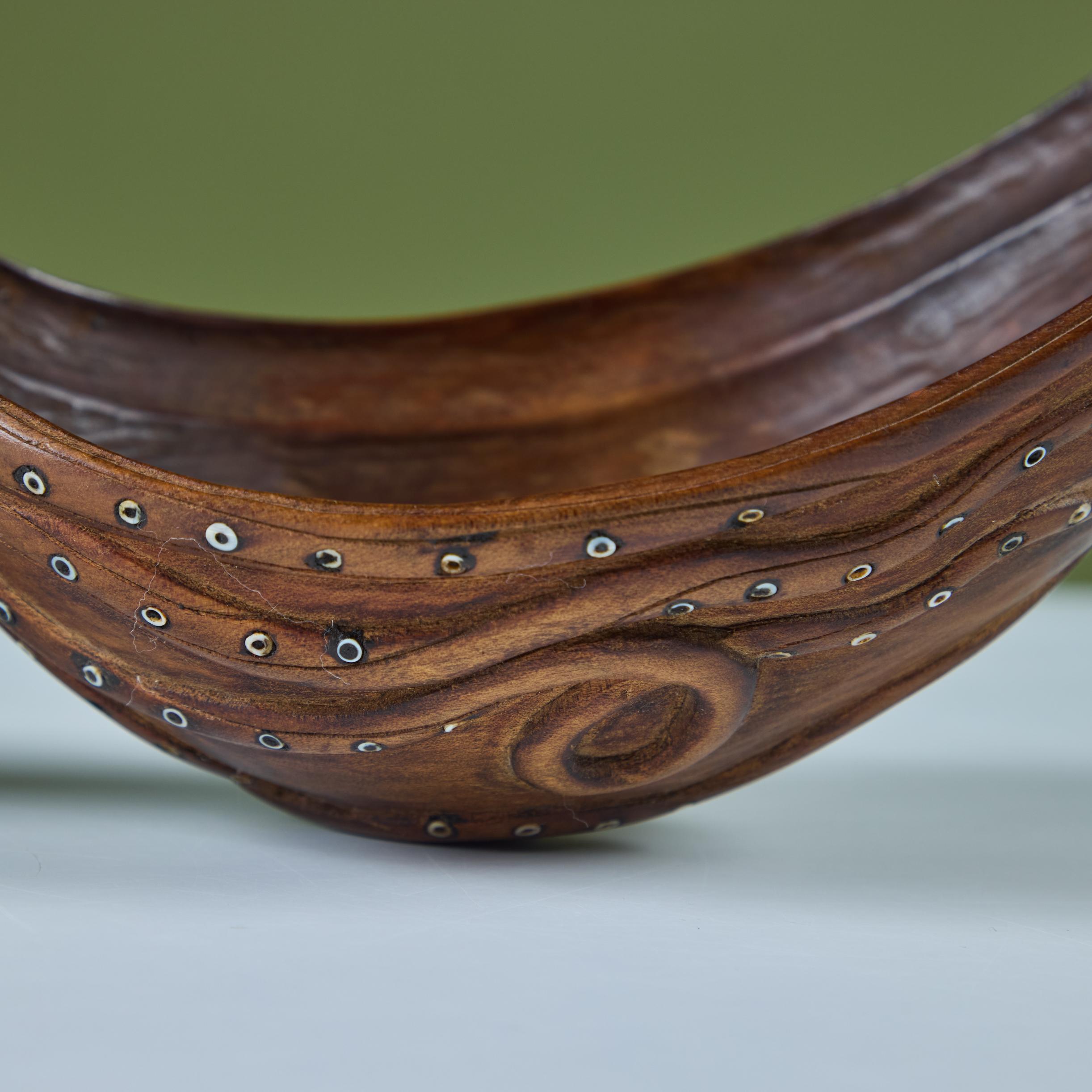 Cucharón Pulpo de Madera con Incrustación de Abalón en venta 4