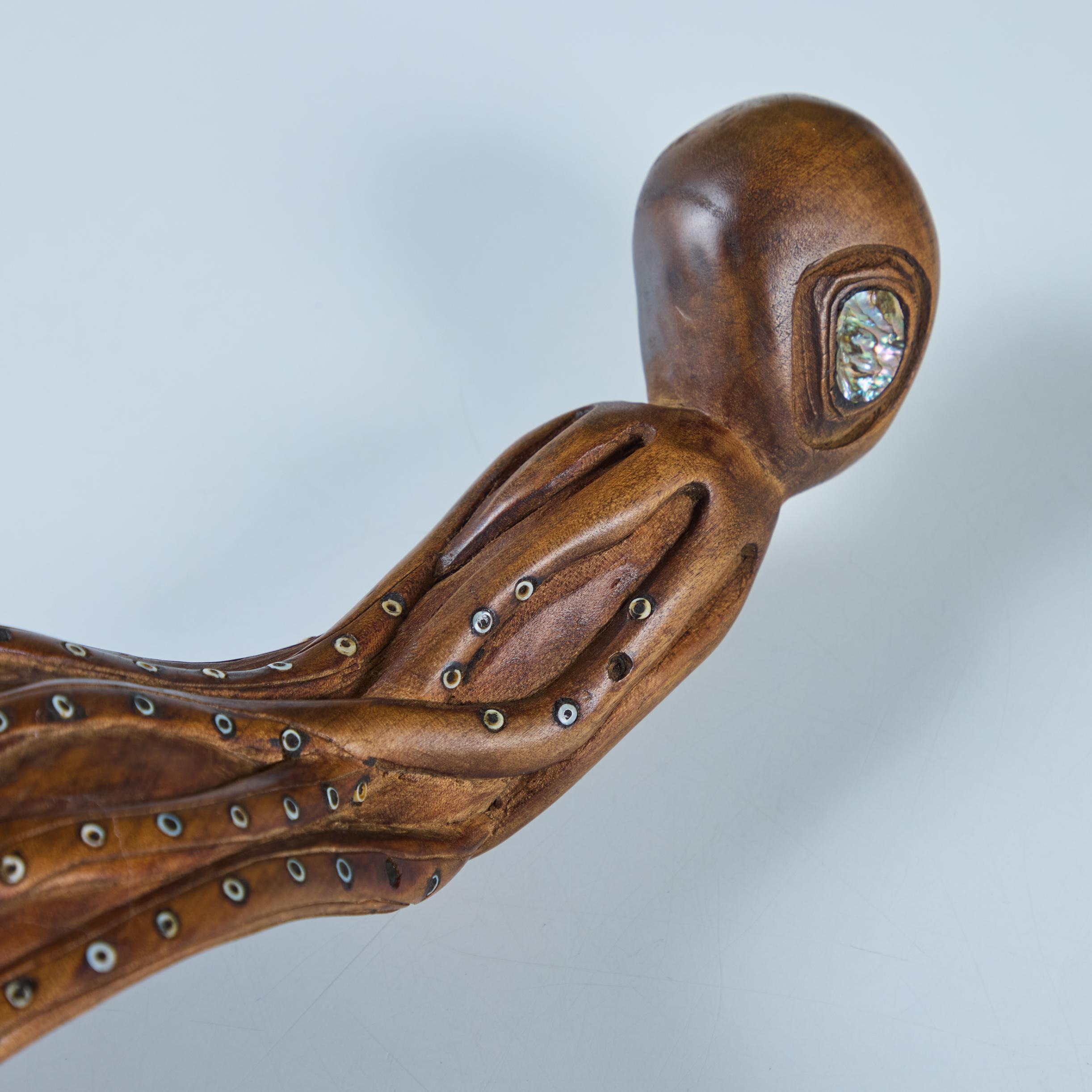 Cucharón Pulpo de Madera con Incrustación de Abalón en venta 5