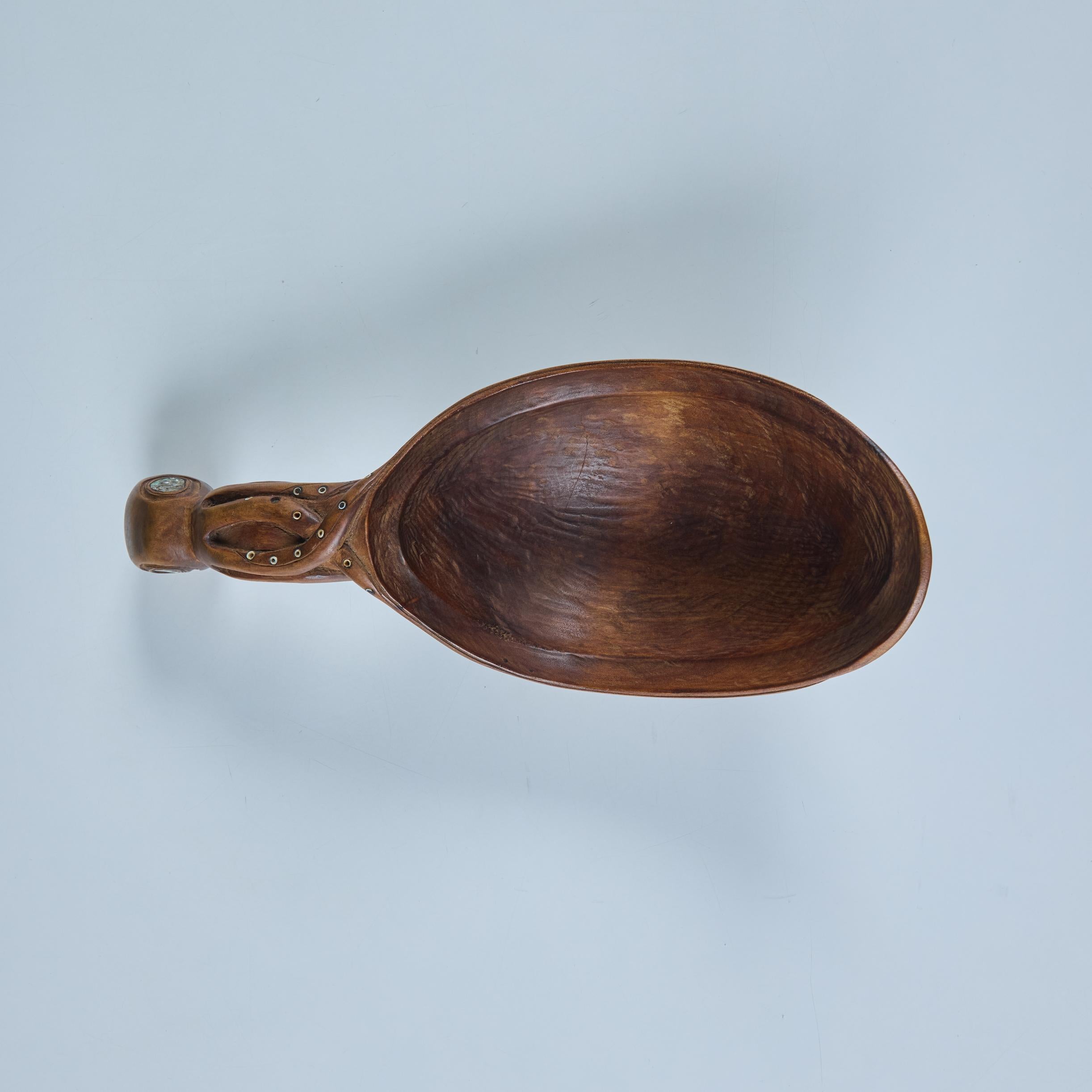 Cucharón Pulpo de Madera con Incrustación de Abalón en venta 7