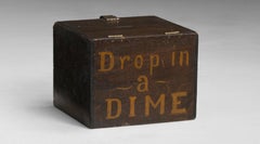 Hölzerne Oddfellows-Geldkassette, England, 1900