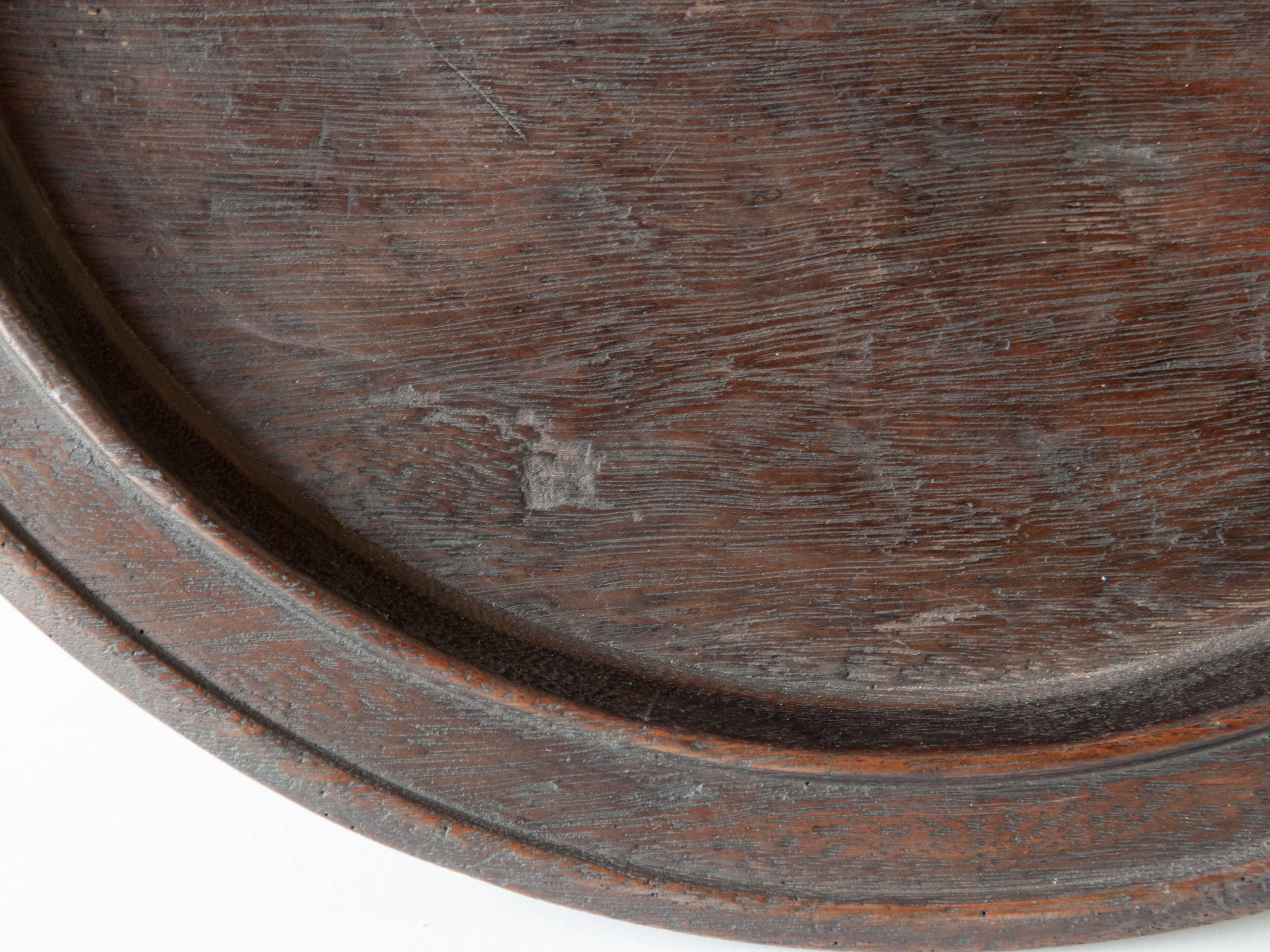 Indonesian Wooden Offering Tray on Stand, Lombok, Indonesia, Mid-20th Century