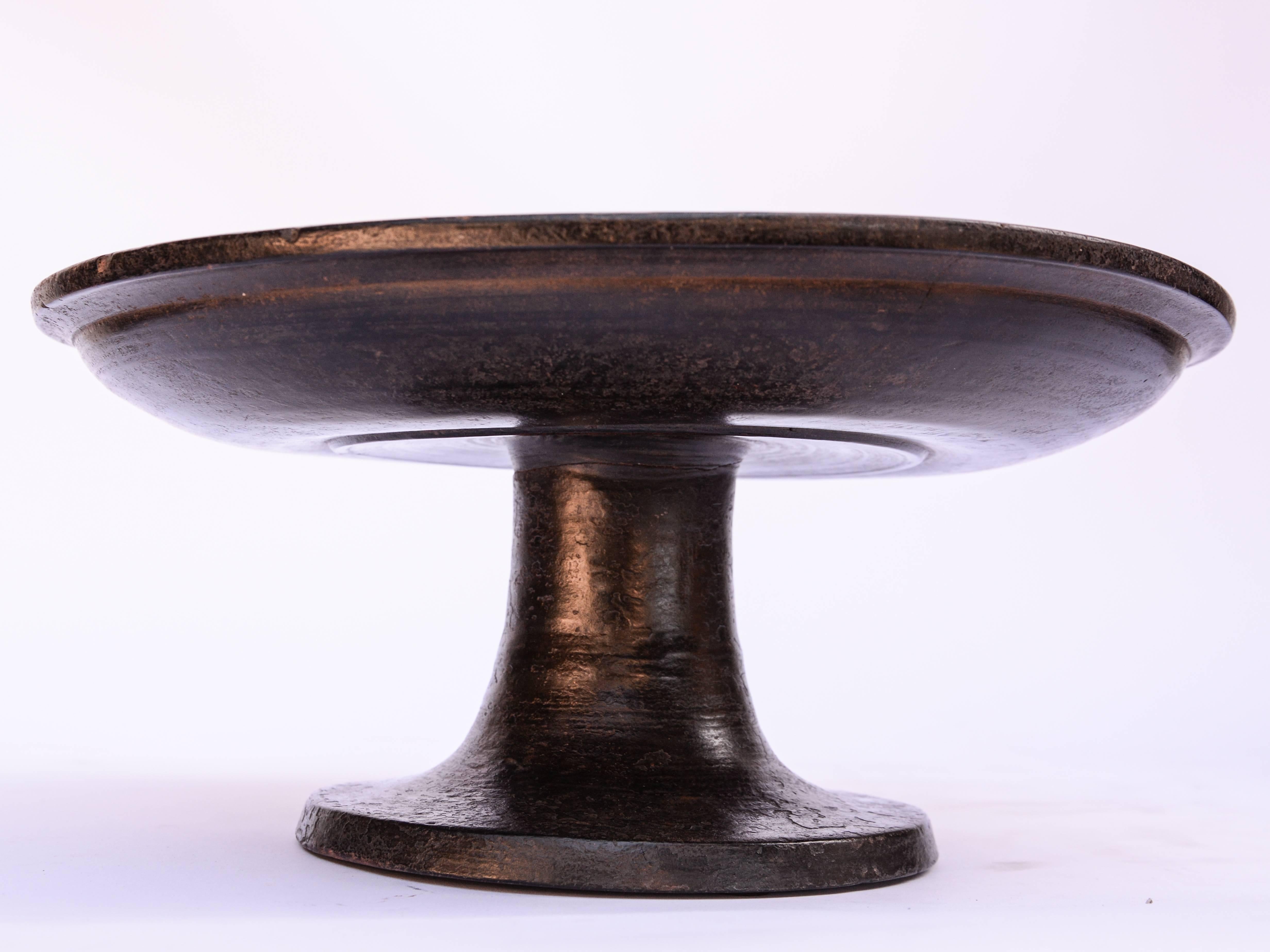 Wooden Offering Tray on Stand or Pedestal Tray, Bali, Mid-20th Century 3