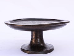 Wooden Offering Tray on Stand or Pedestal Tray, Bali, Mid-20th Century
