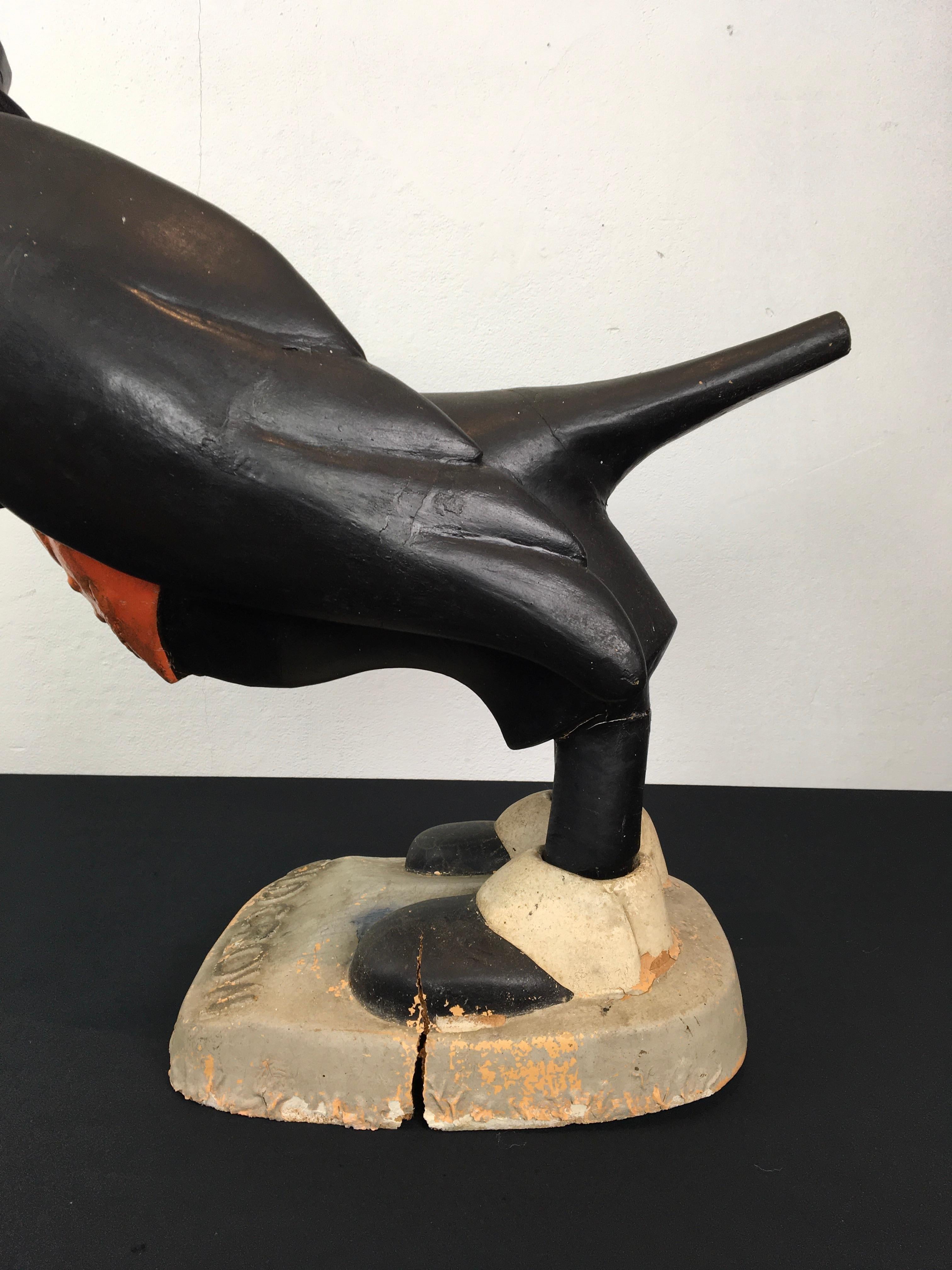 Wooden Old Crow Whiskey Advertising Display, Early 20th Century For Sale 12
