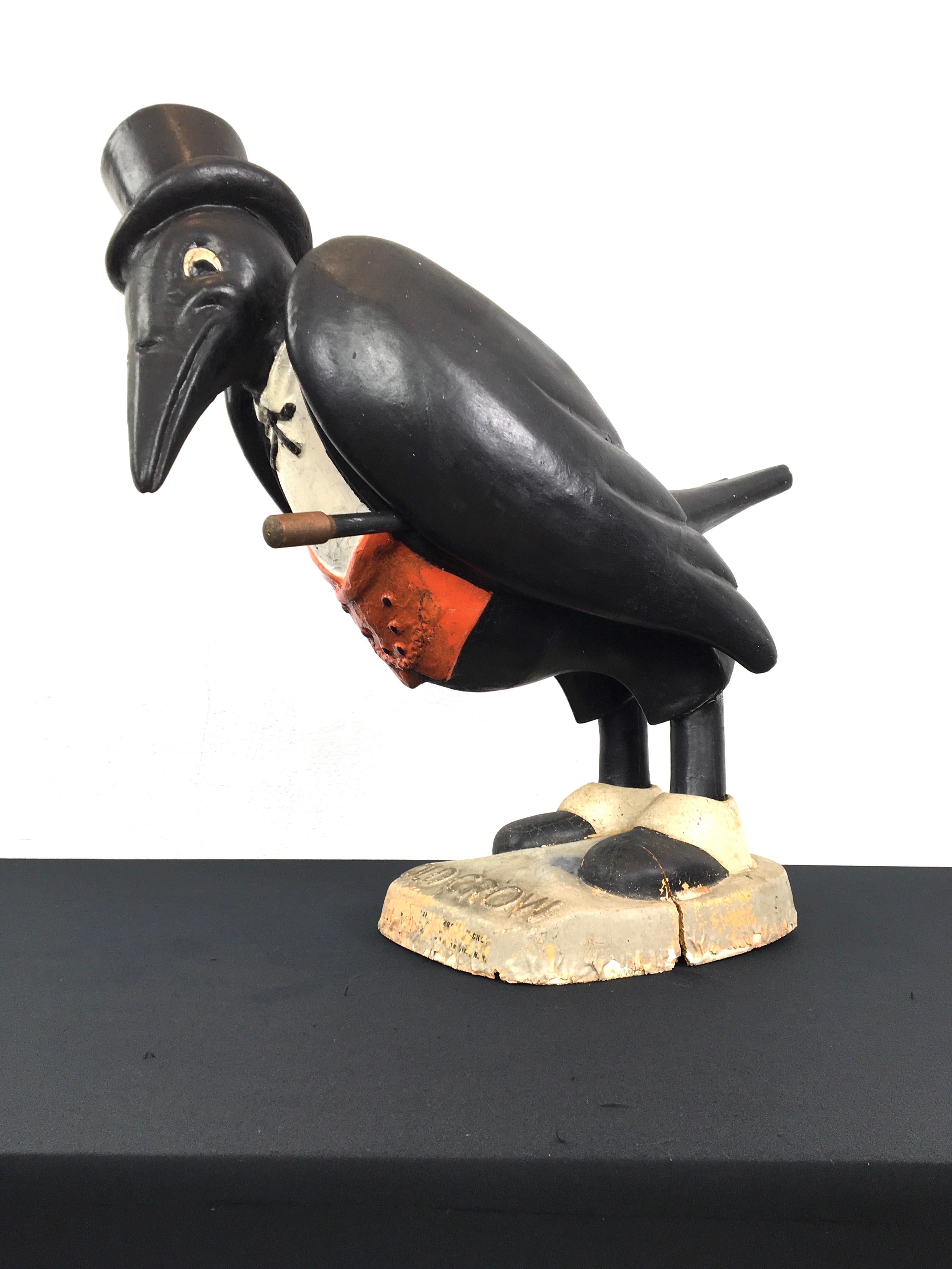 Wooden Old Crow Whiskey Advertising Display, Early 20th Century For Sale 10