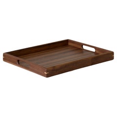 Wooden Ottoman Drink Food Tray with Handles 45 x 35cm
