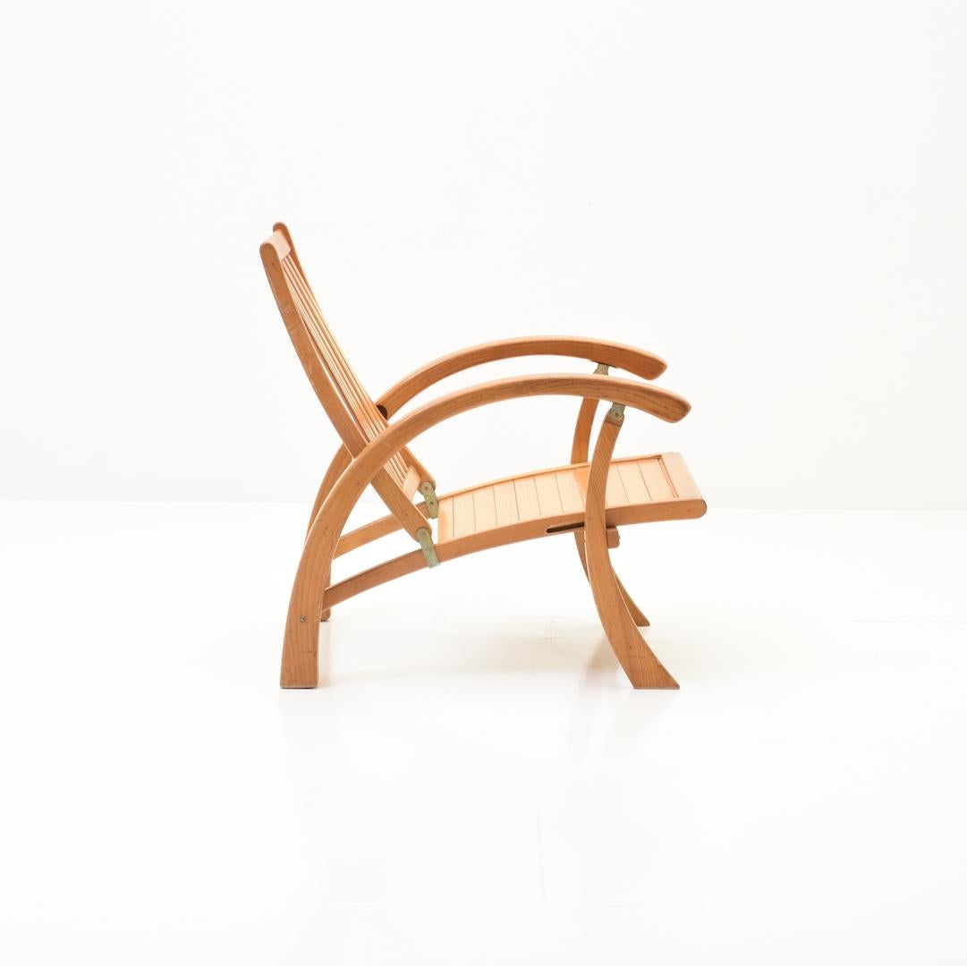 wooden easy chair design
