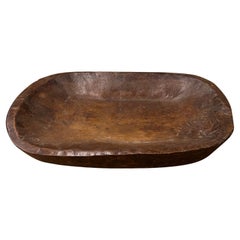 Bol ovale en bois, Inde, années 1940