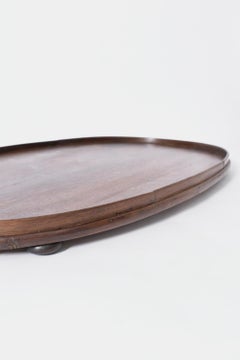 Wooden oval tray, 1900s