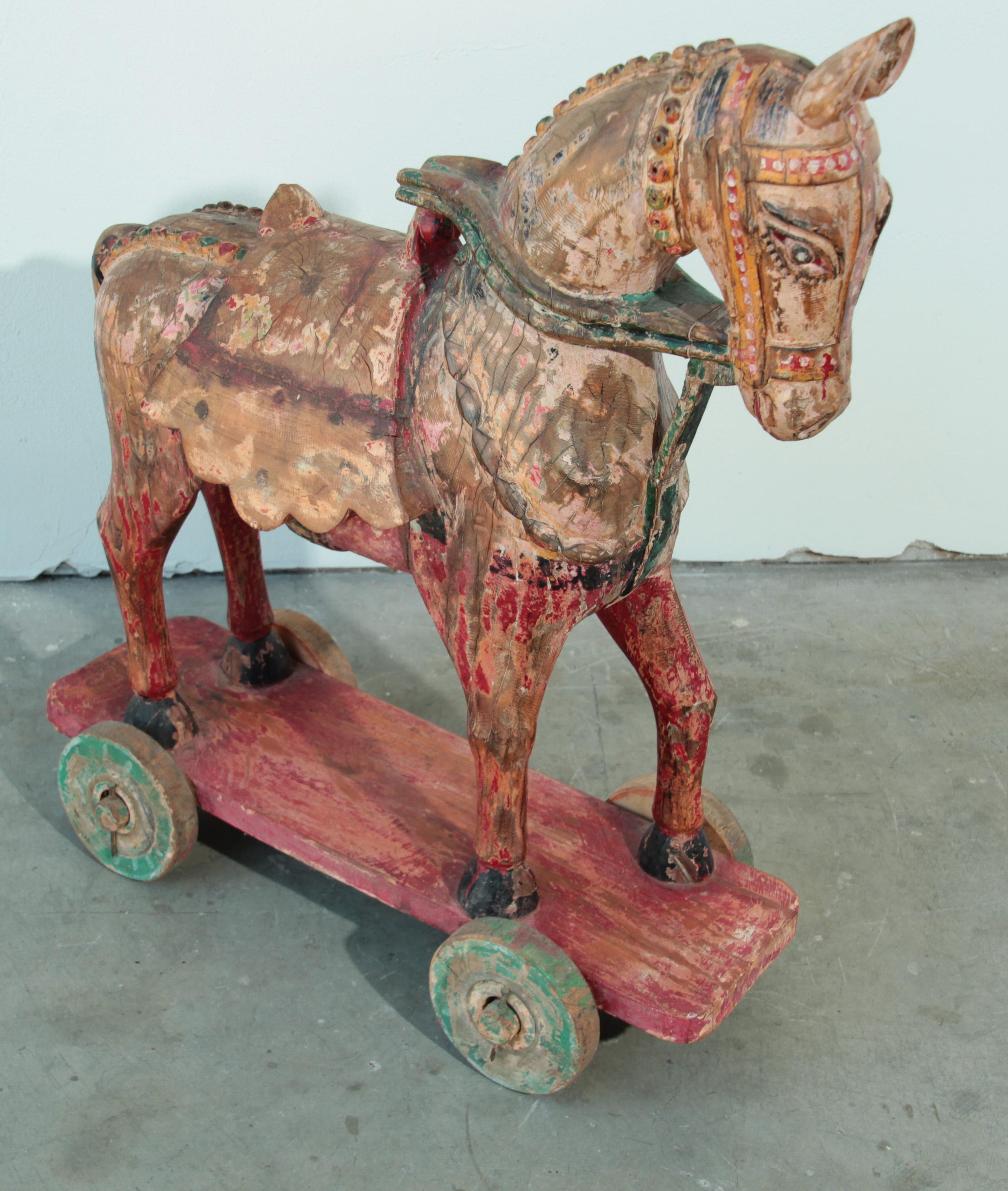 indian wooden horse