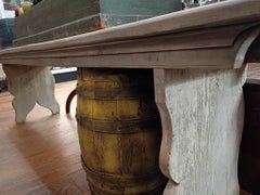 Wooden Painted Farm Bench