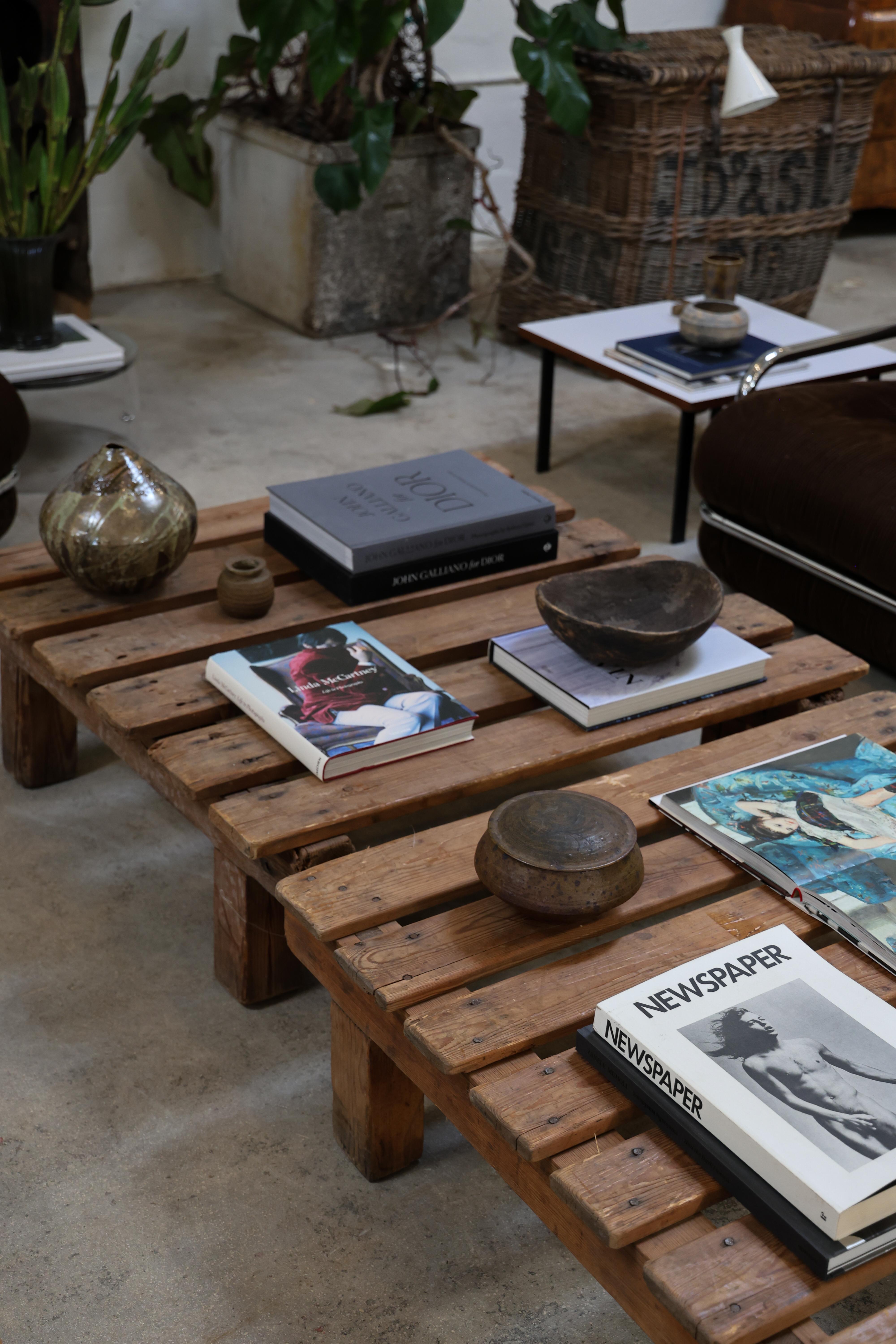 Bois flotté Table en palettes de bois en vente