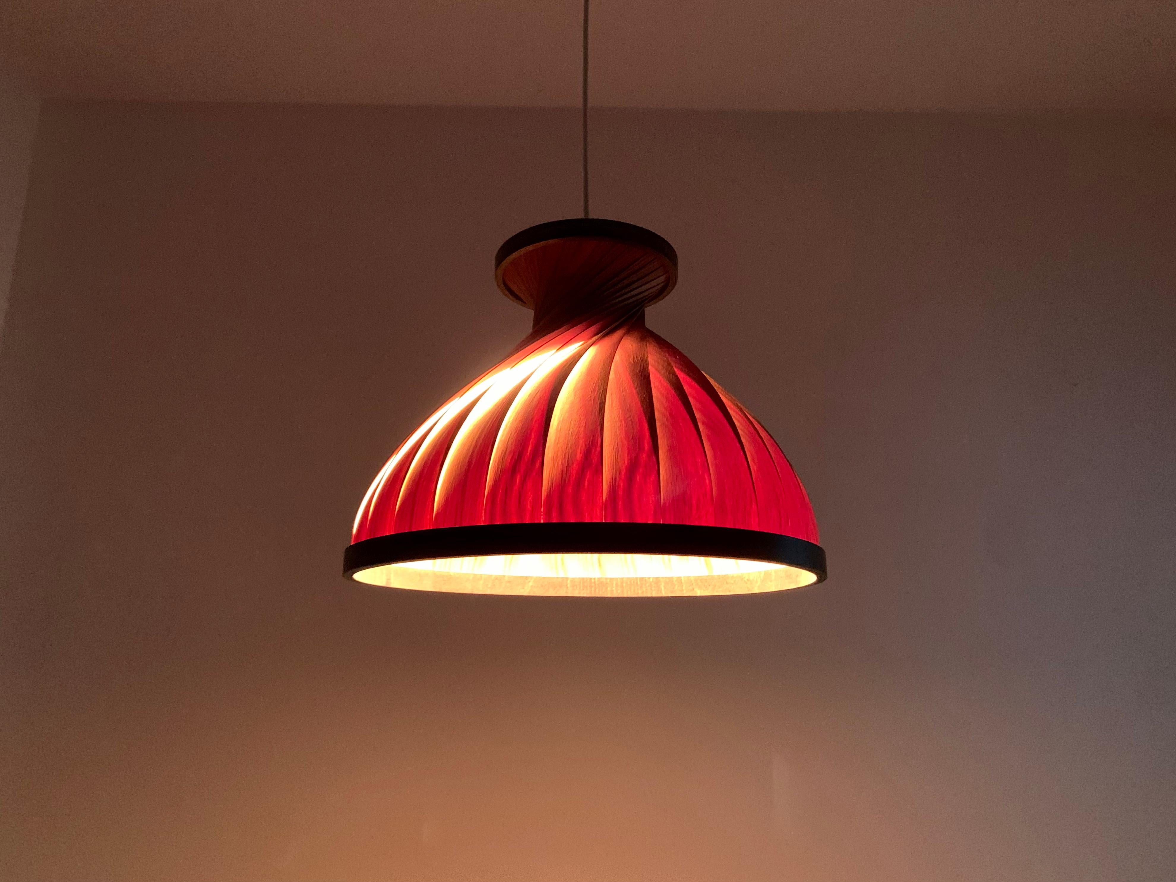 Wooden Pendant Lamp For Sale 5