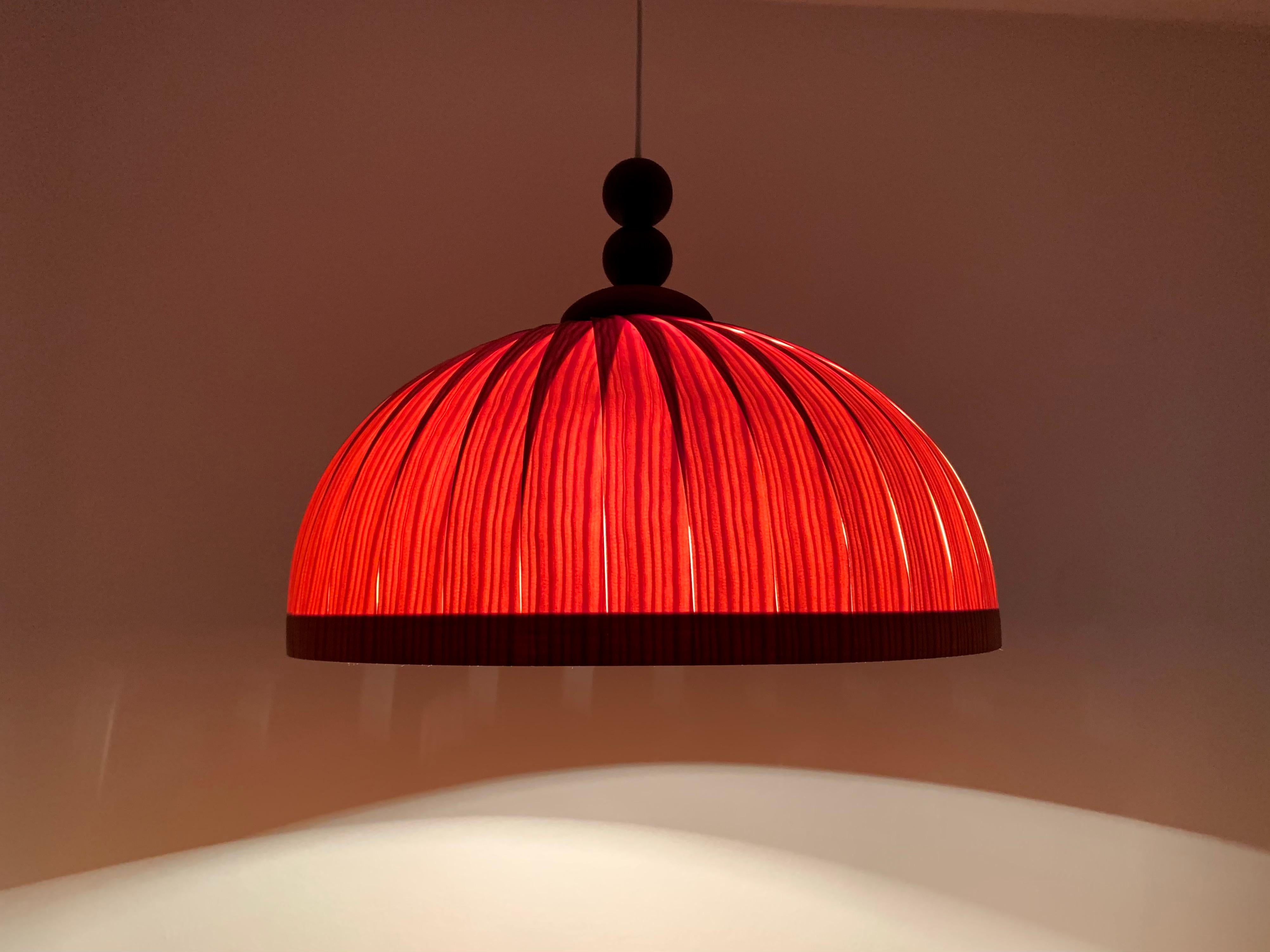 Pine Wooden Pendant Lamp For Sale