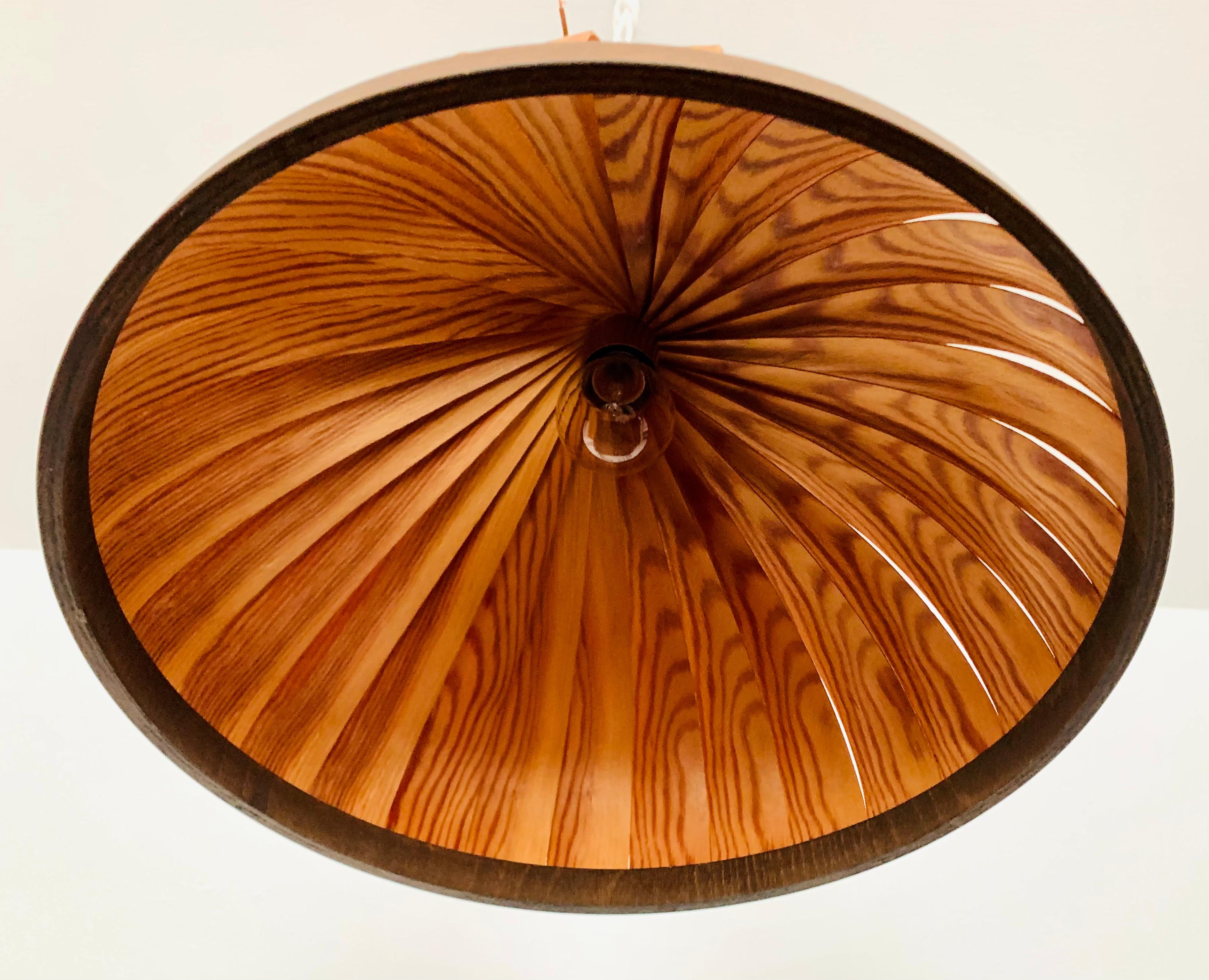 Wooden Pendant Lamp For Sale 1