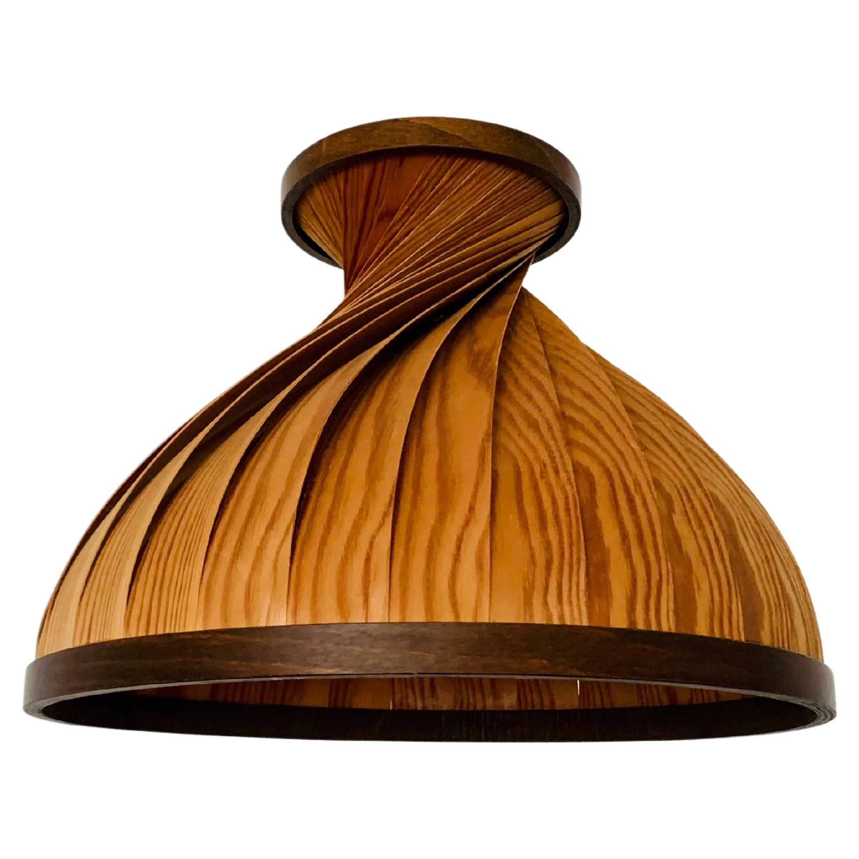 Wooden Pendant Lamp For Sale