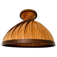 Lámpara colgante de madera