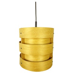 Wooden Pendant Light from Zicoli, Germany, 1970s