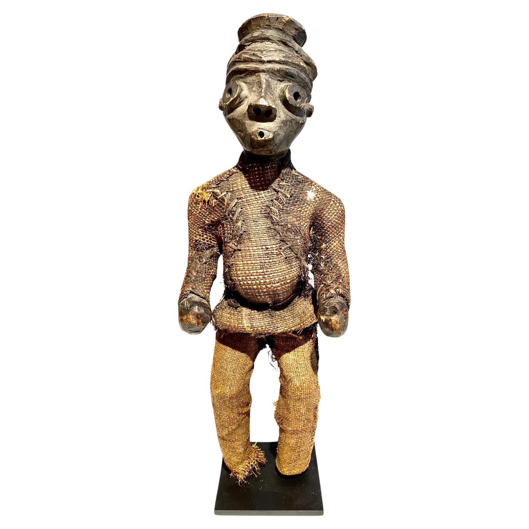 Hölzerne Pende Antropomorphe Statue Kongo Region Kasaï -19. Jahrhundert Afrikanische Kunst im Angebot