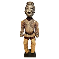 Antique Wooden Pende Antropomorphic Statue Congo Region Kasaï -19th century African Art