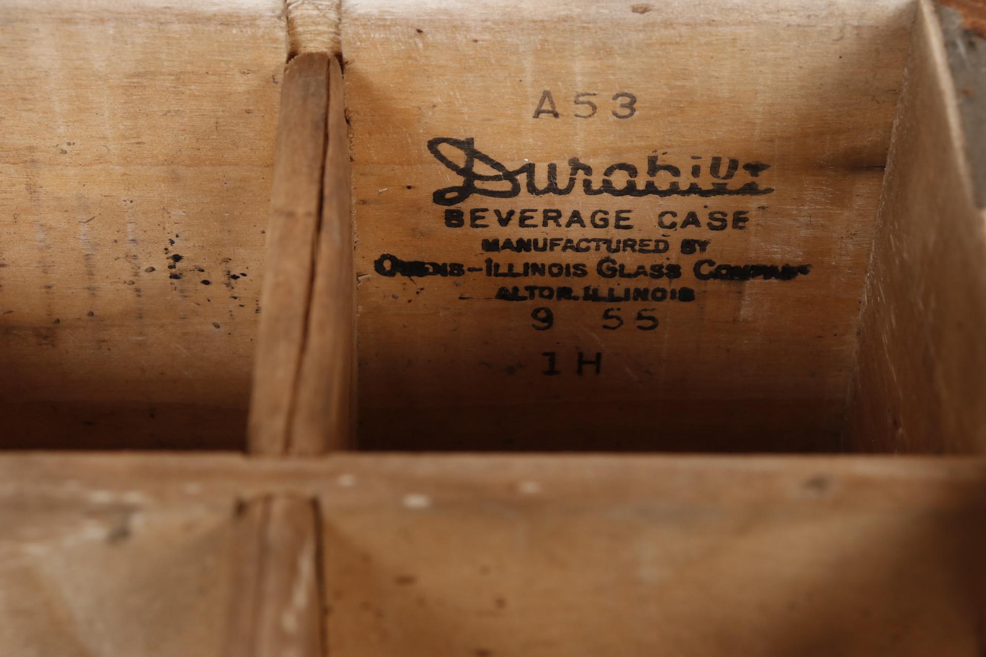 vintage pepsi cola wooden crate