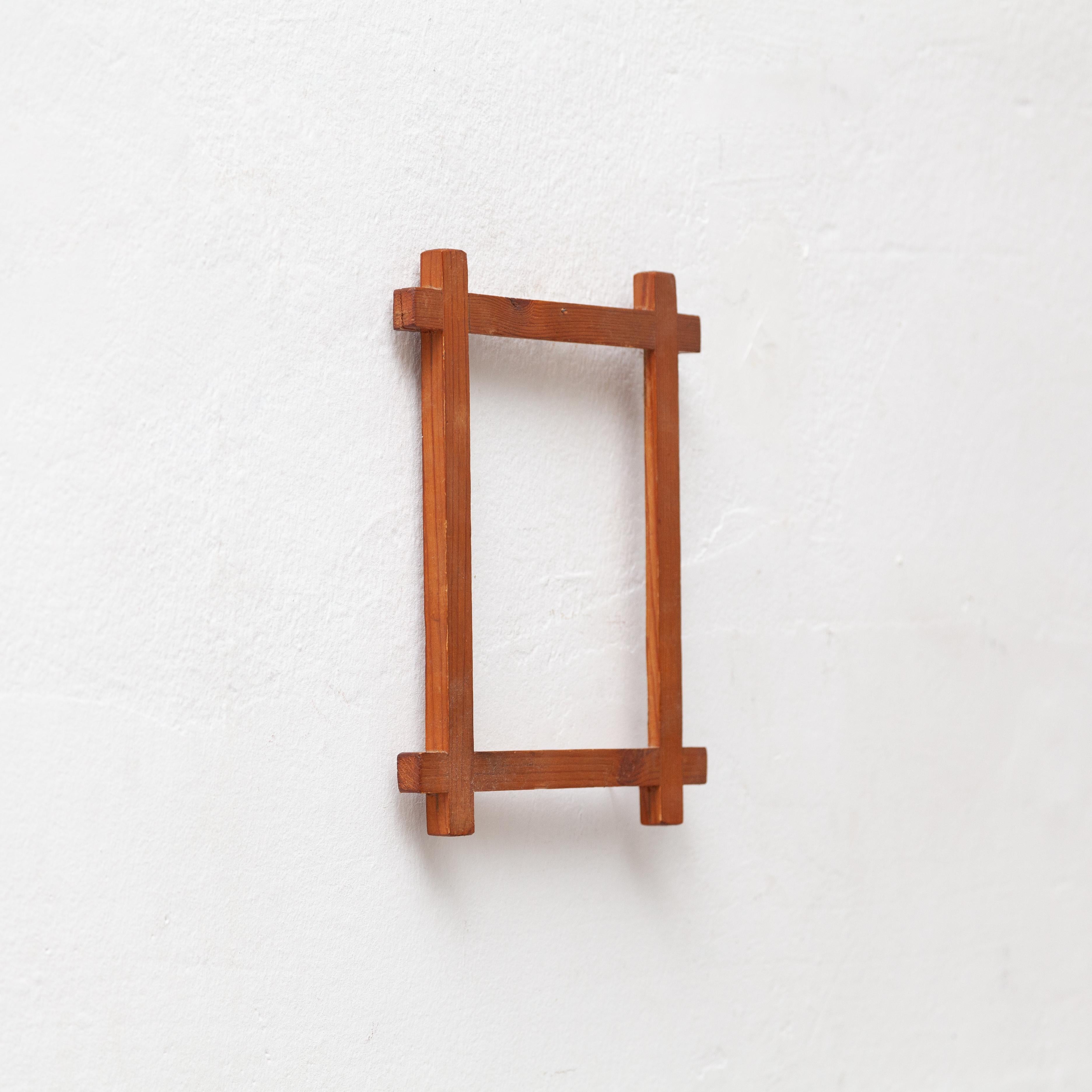 Wooden Picture Frame, circa 1970 For Sale 1
