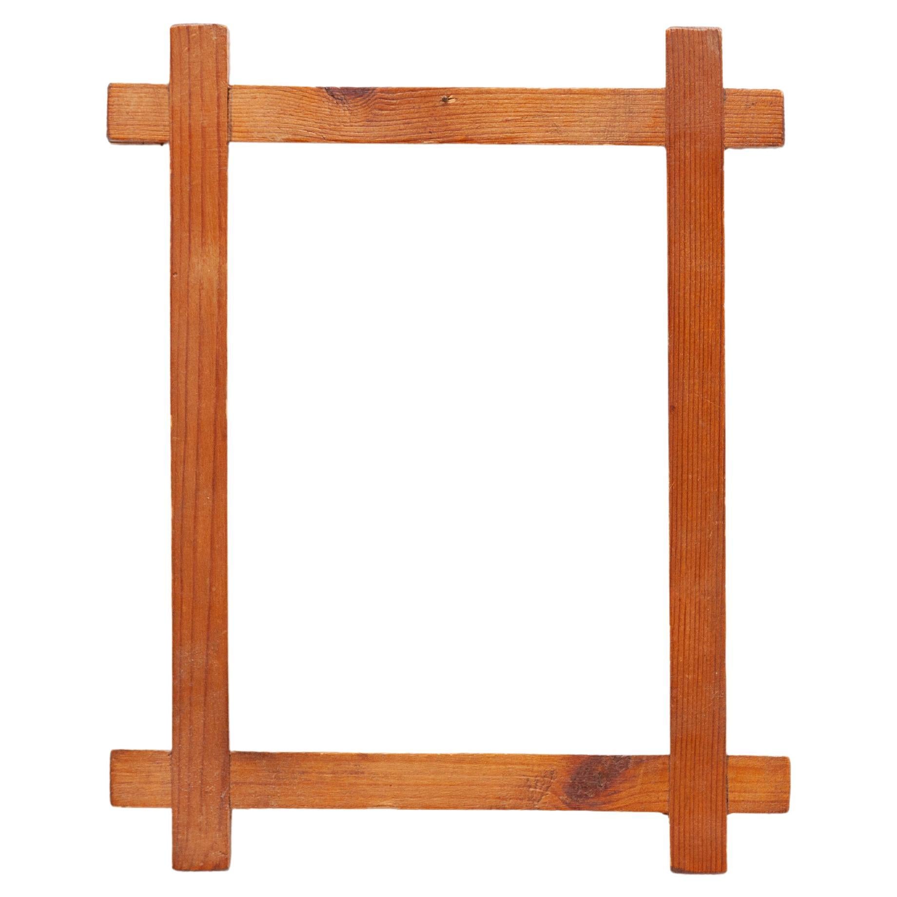 Wooden Picture Frame, circa 1970 For Sale