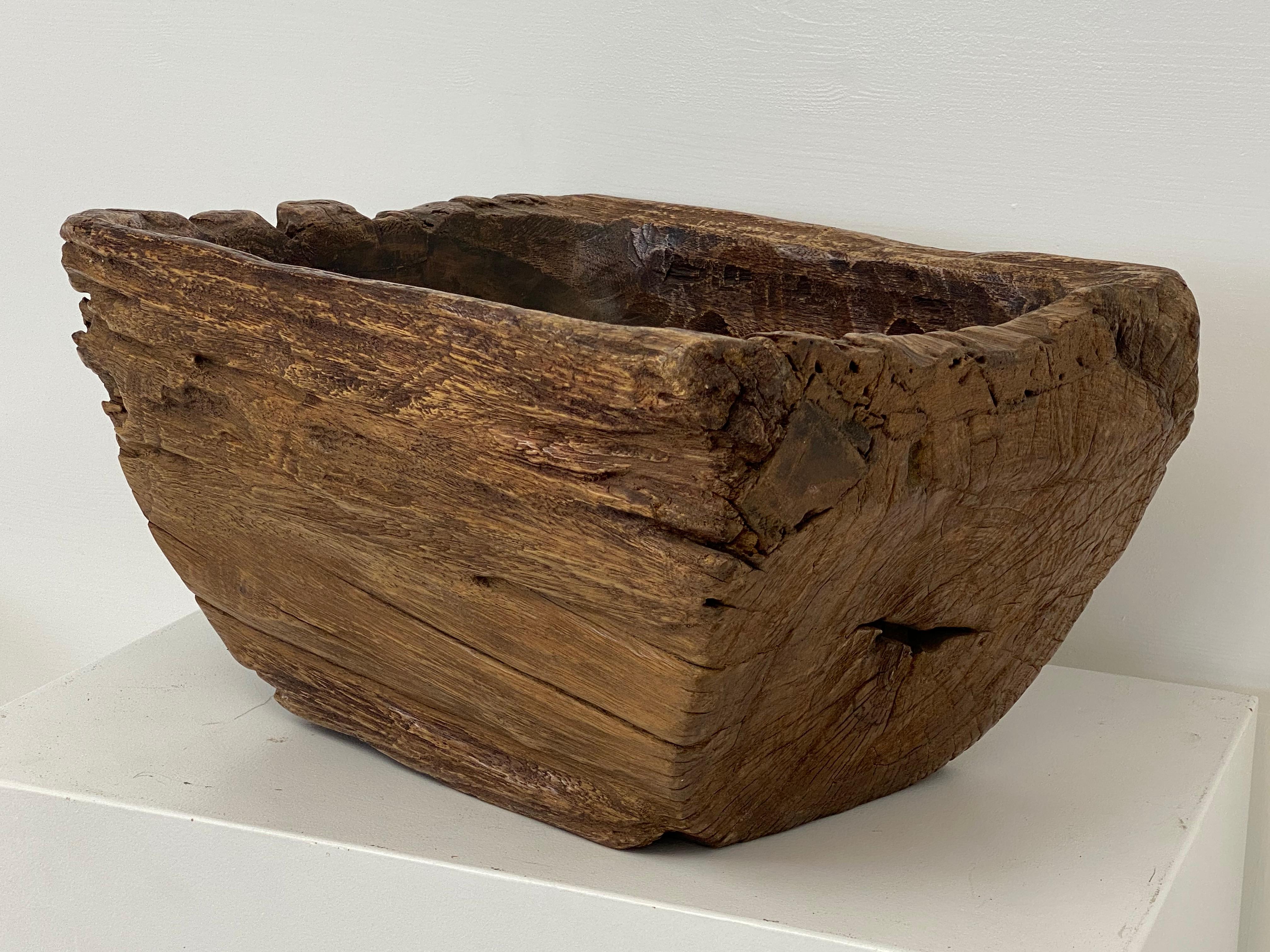 Indonesian Wooden Planter For Sale