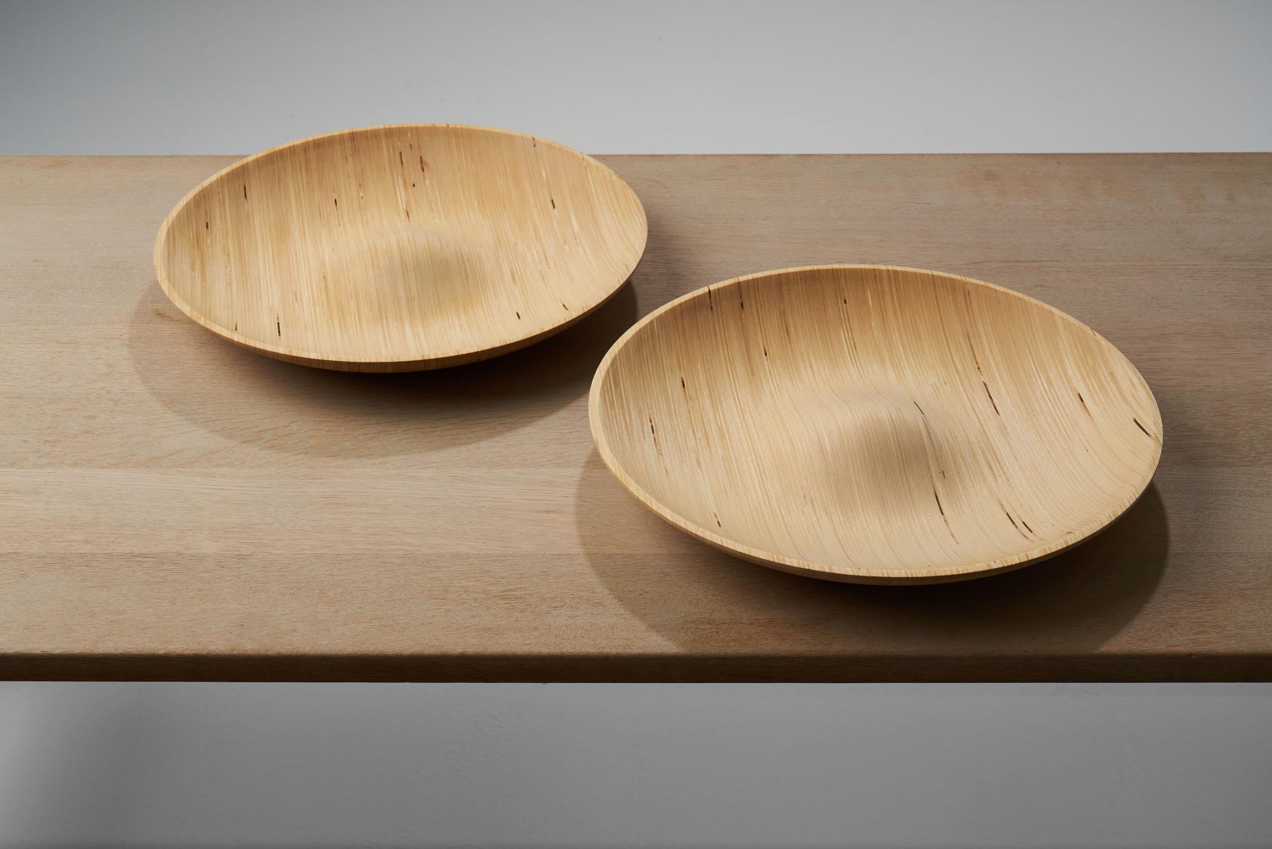 Late 20th Century Wooden Plates by Antti Nurmesniemi, Finland, circa 1980s