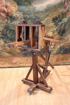 Wooden Rack And Pinion Ballista With Arrows