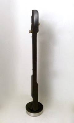 Wooden Revolving Coat Rack with Floral Motifs, Italy, 1970s