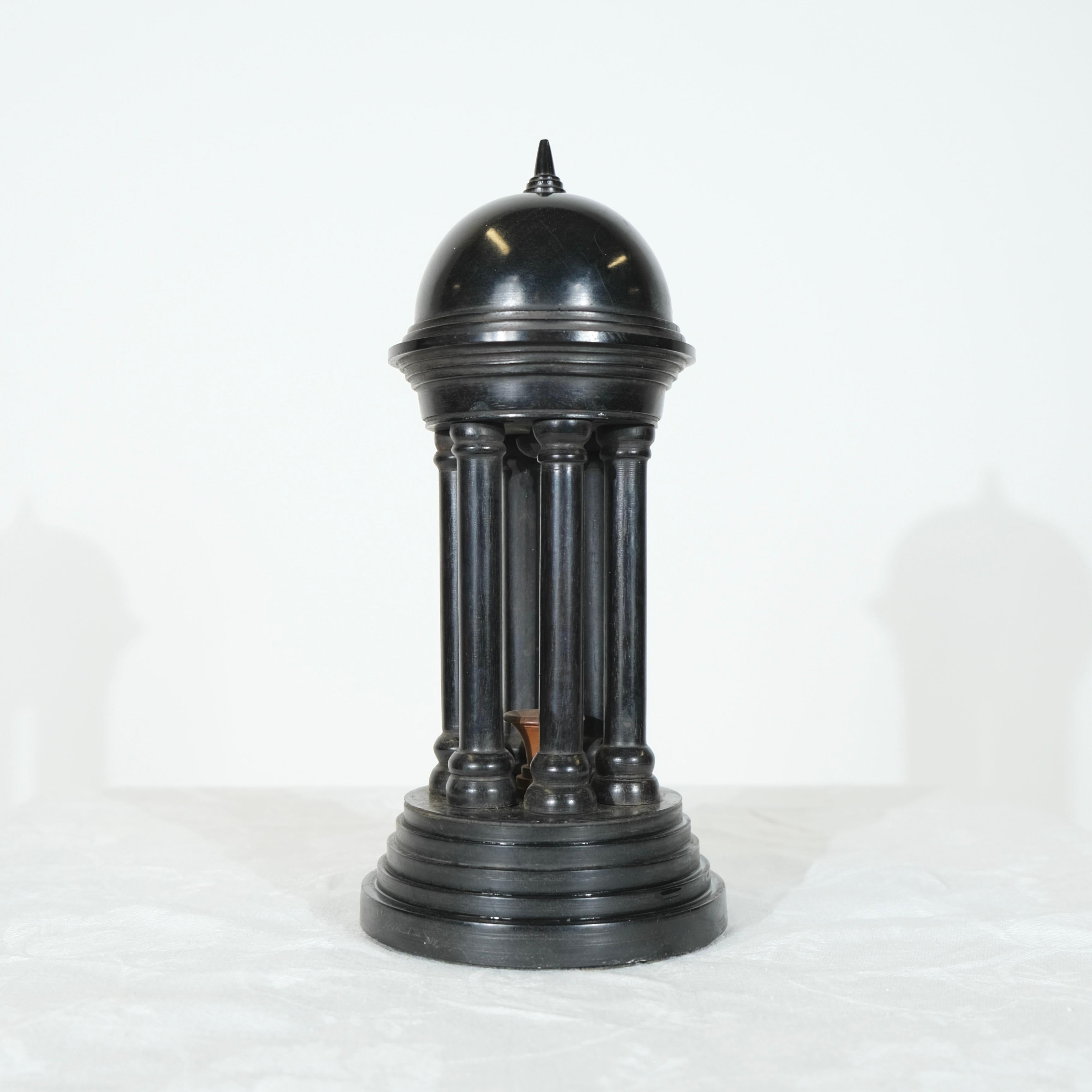 Italian Wooden Roman temple. Grand Tour 19th c. For Sale