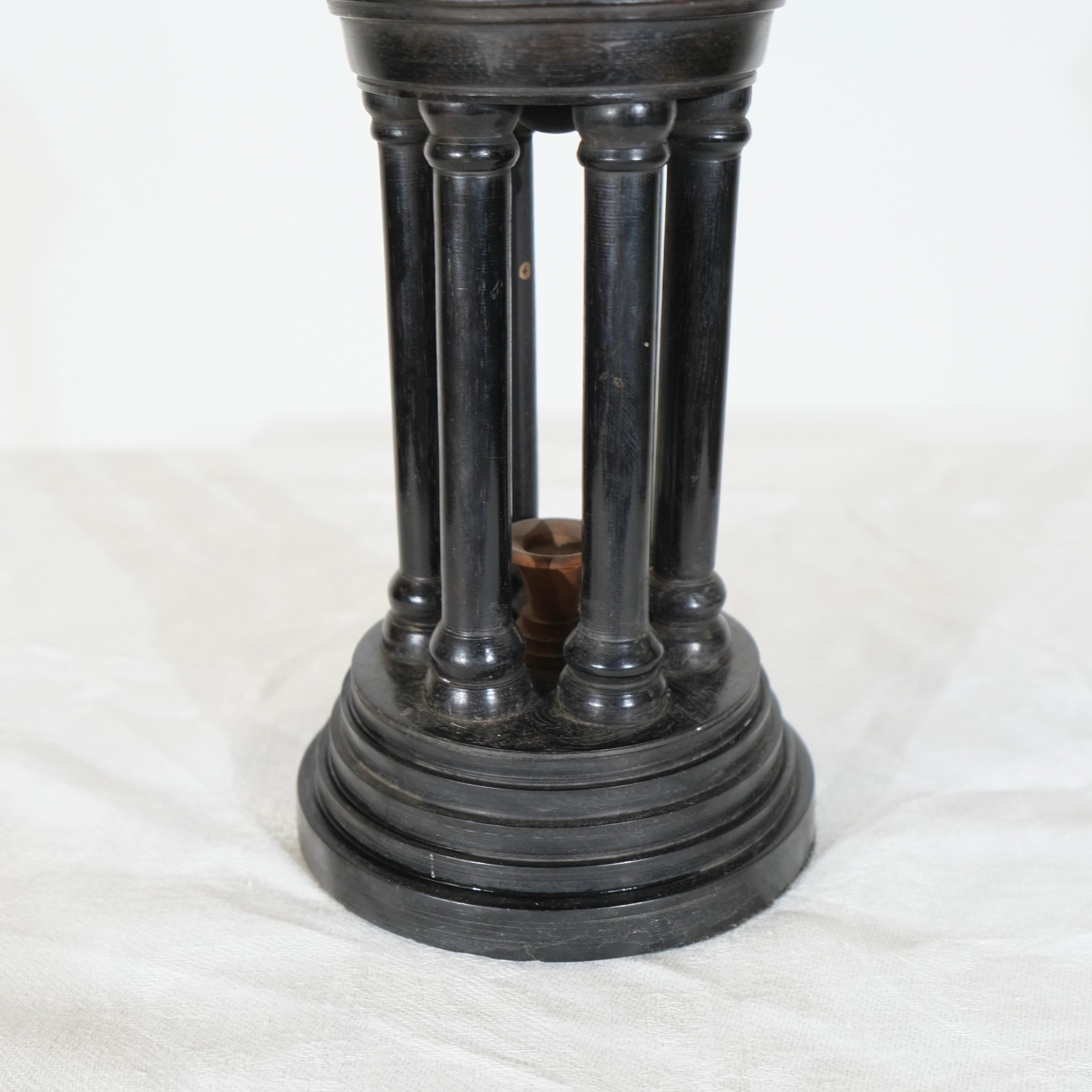 Wooden Roman temple. Grand Tour 19th c. For Sale 2