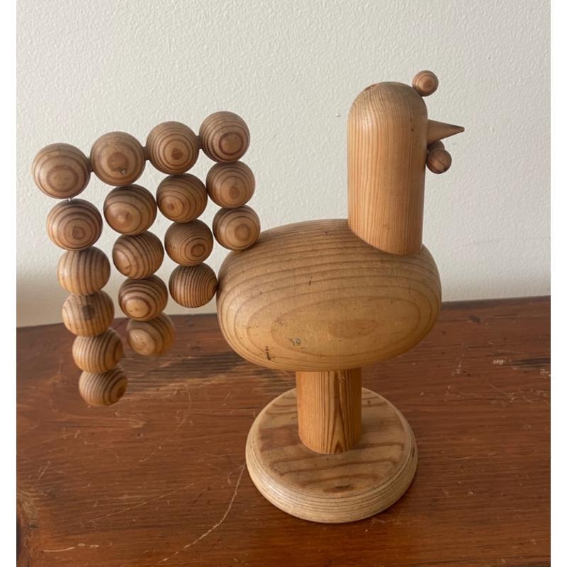 Mid-20th Century Wooden Rooster For Sale