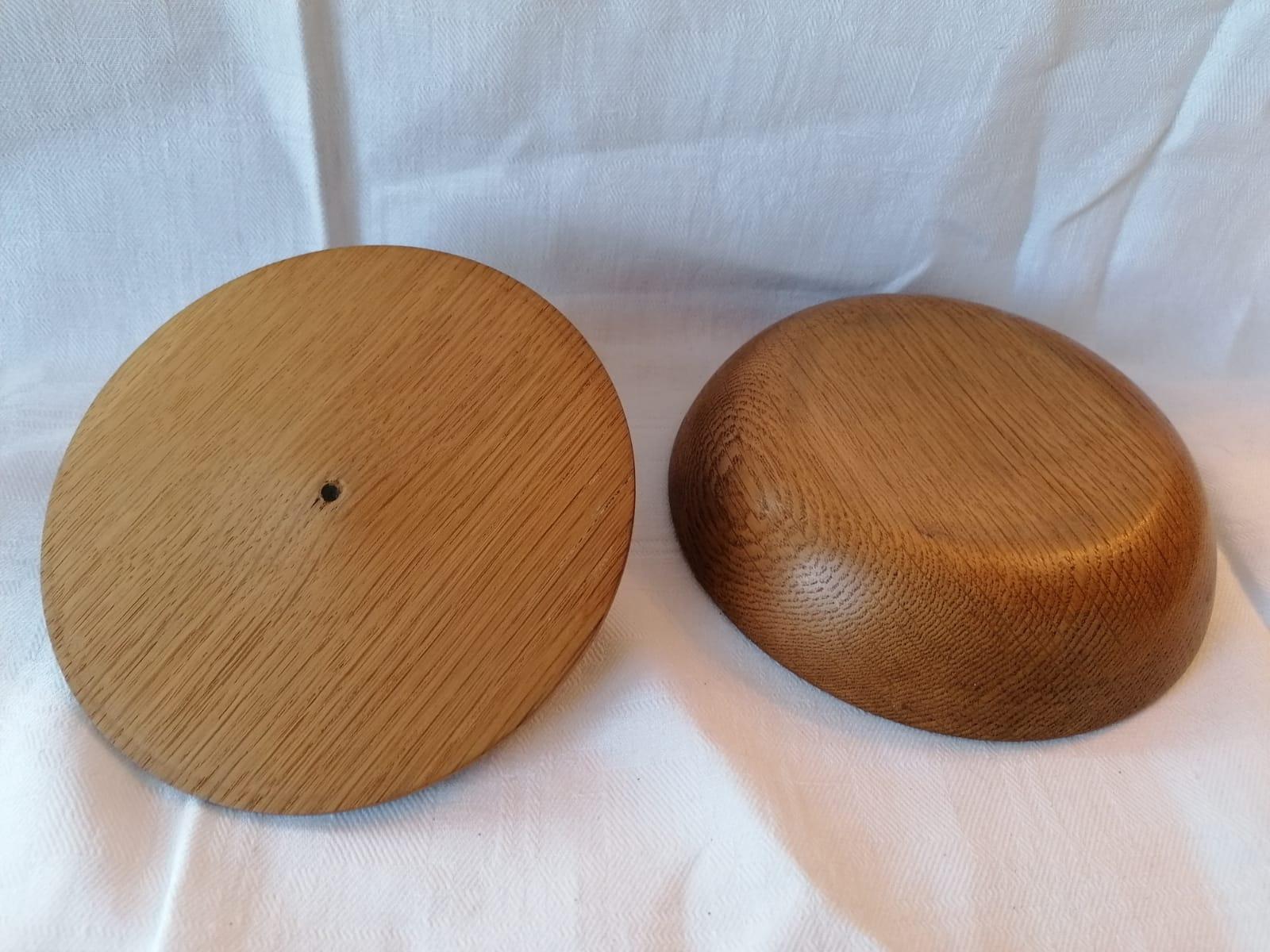 Mid-Century Modern Wooden Round Box by Hagenauer