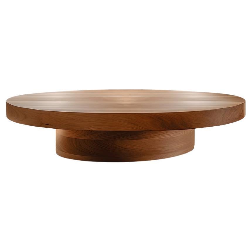 Runder Holz-Couchtisch, Fishes Series 15 von Joel Escalona im Angebot