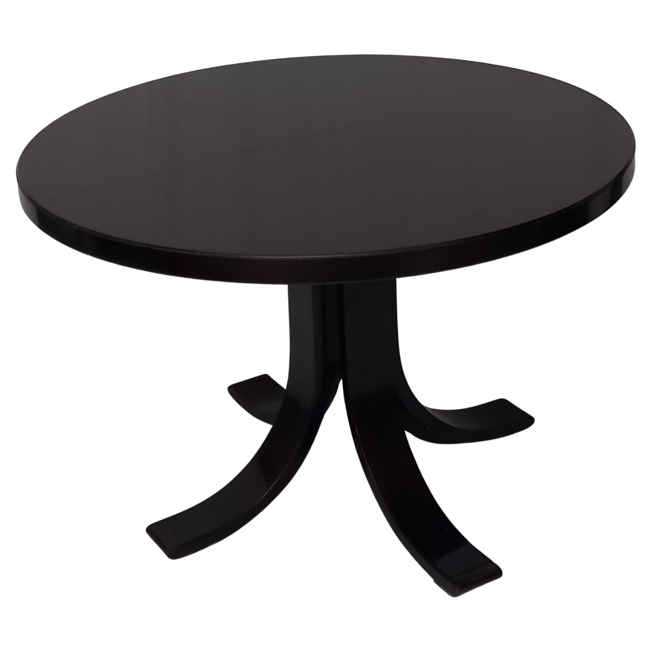 Wooden Round Extendible Table, 60s in vendita