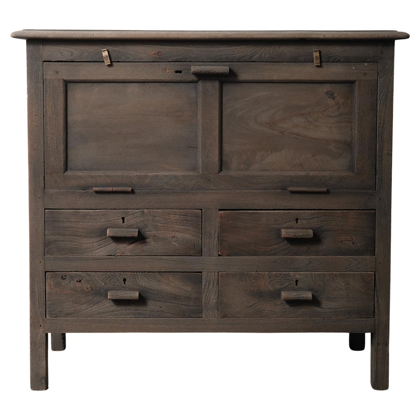 Hölzerne rustikale Bauernhaus Kommode mit Scharnier Lagerung