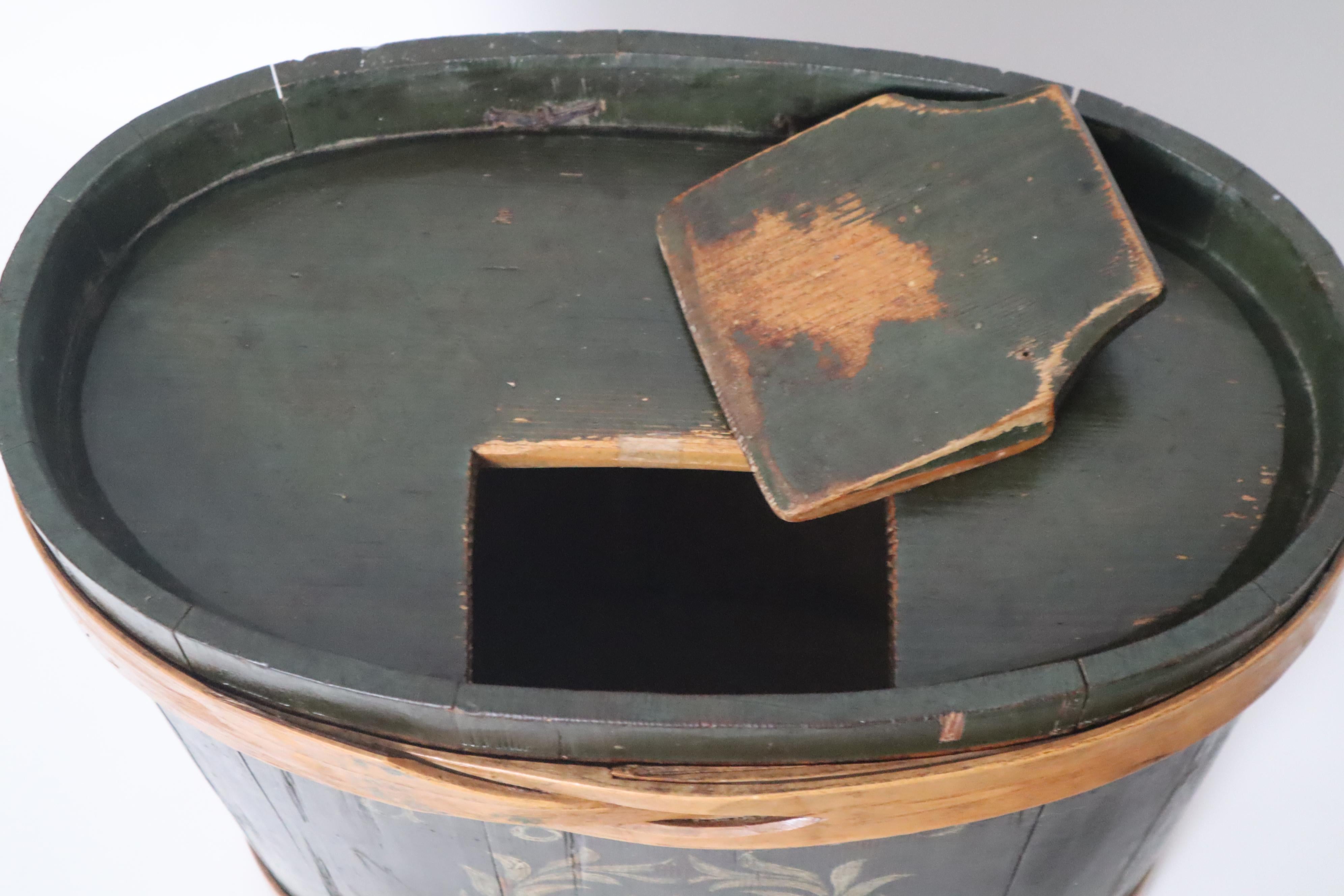 Caja cartera de madera Maria Pintada a mano de 1803 Alemania en venta 2