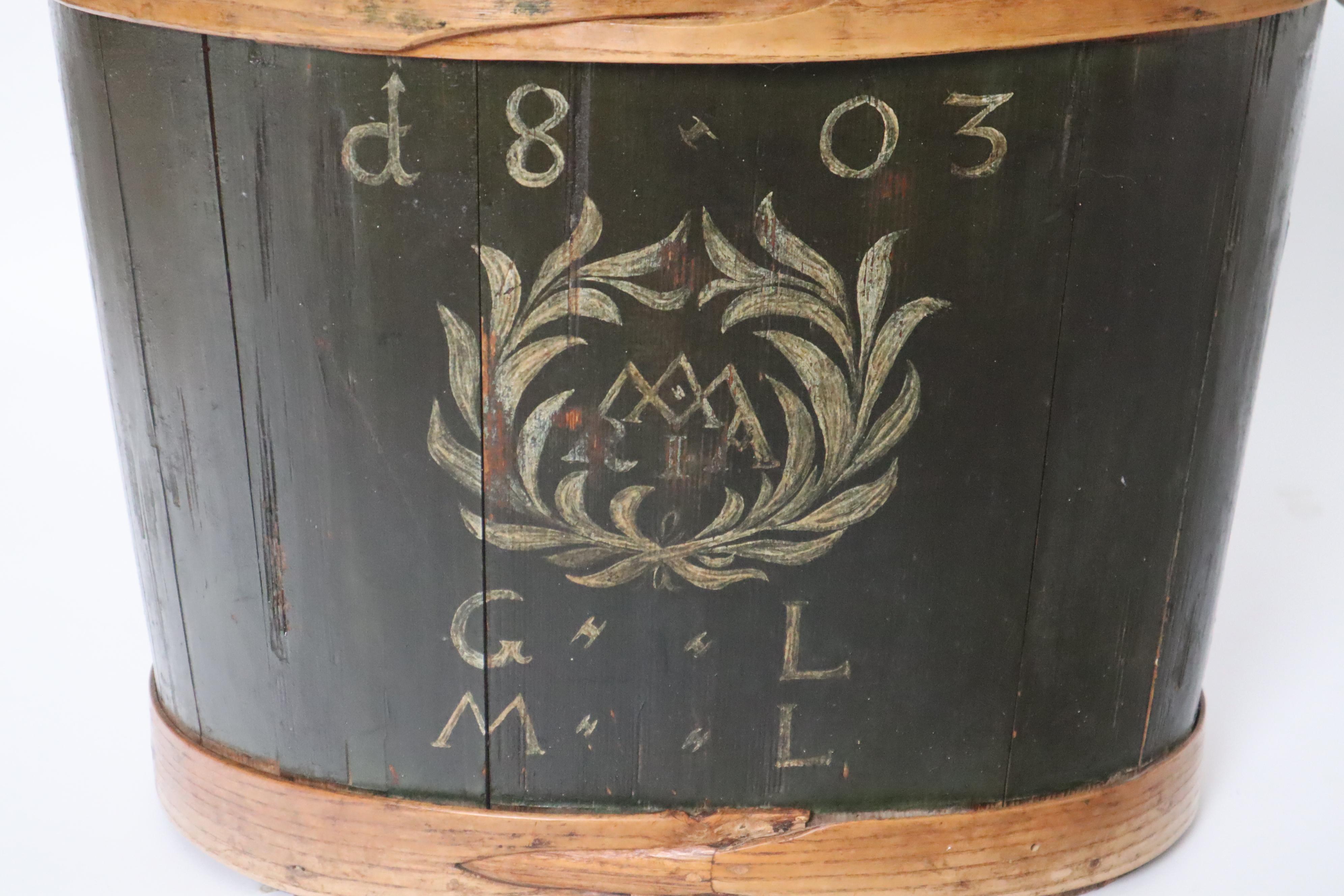 Caja cartera de madera Maria Pintada a mano de 1803 Alemania en venta 9