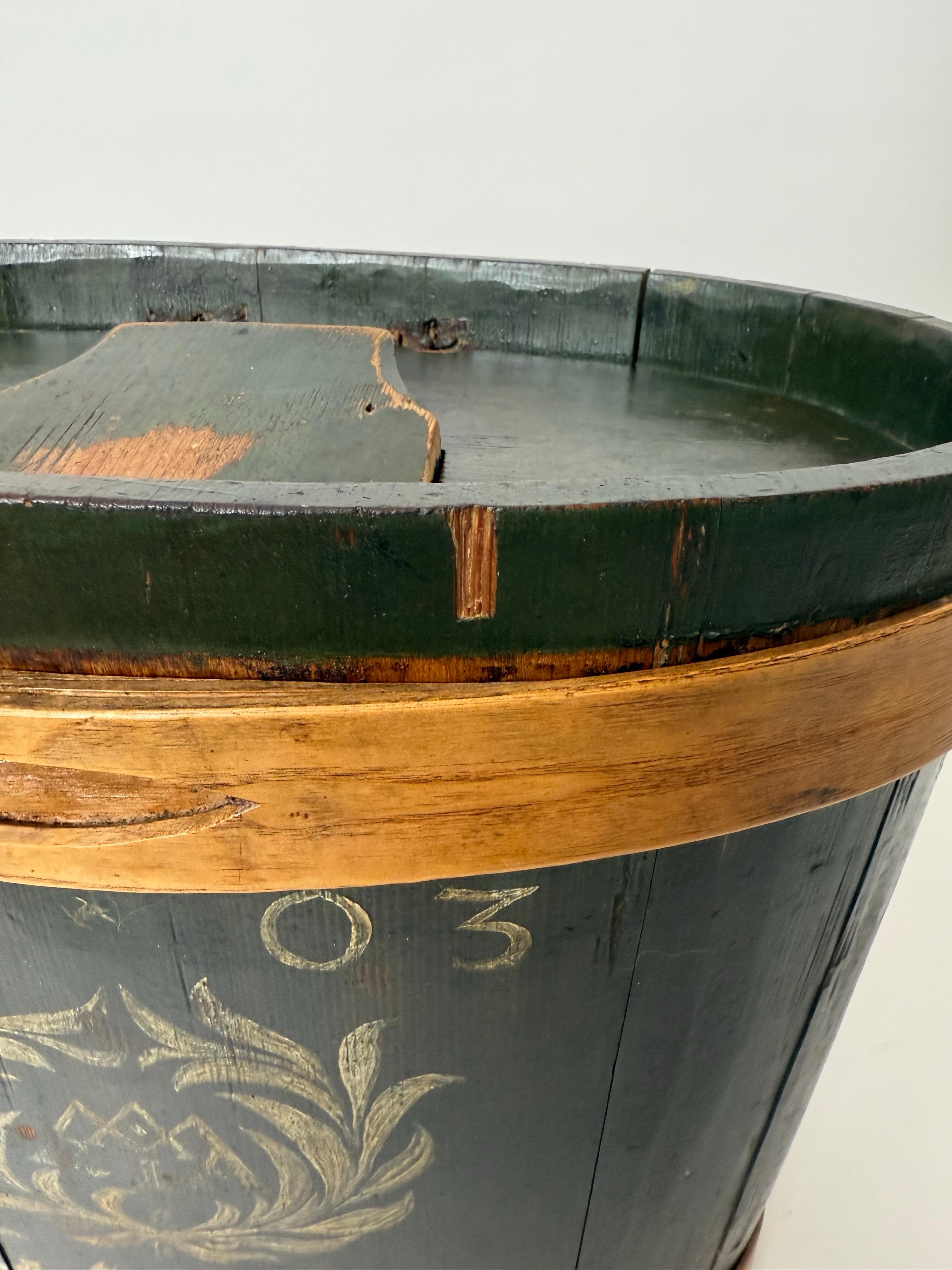 Caja cartera de madera Maria Pintada a mano de 1803 Alemania Regencia en venta