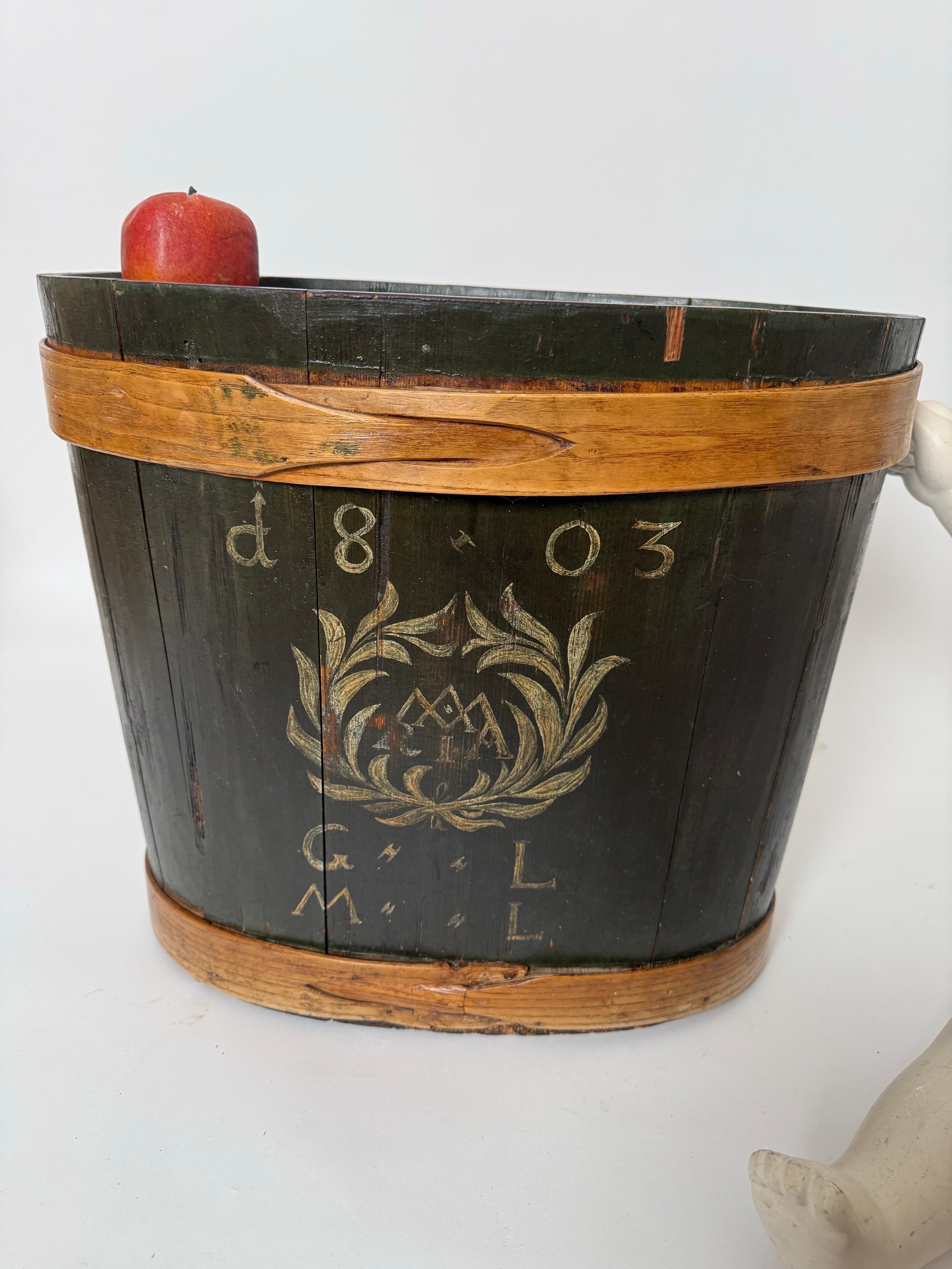 Caja cartera de madera Maria Pintada a mano de 1803 Alemania Tallado a mano en venta
